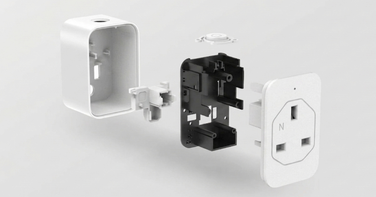 Smart Plug Enclosure: 8-Cavity ABS V-0 Mold for Smart Home Brand