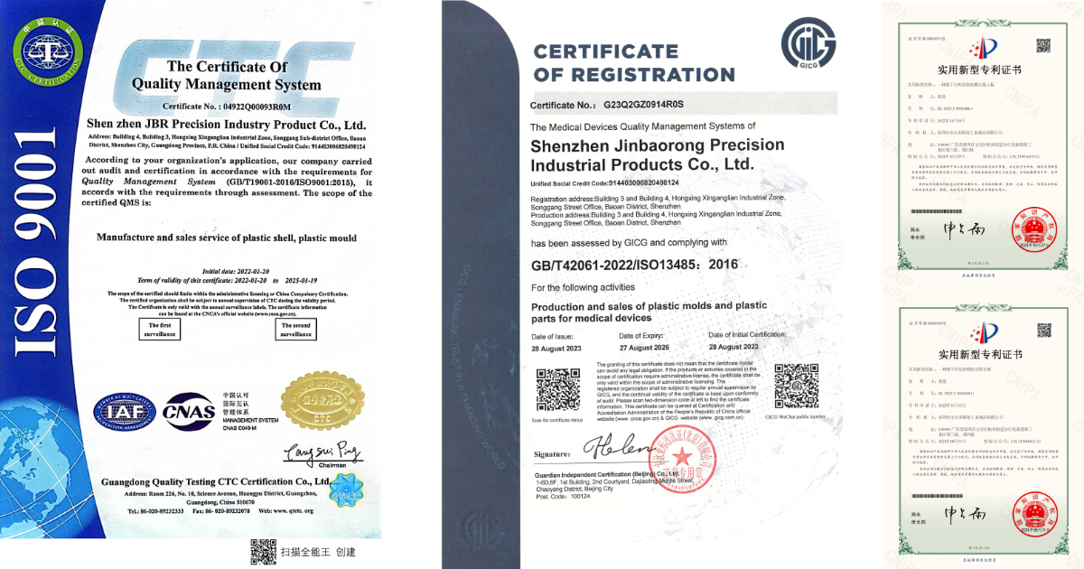 JBRplas ISO9001 & 13485 Certificate