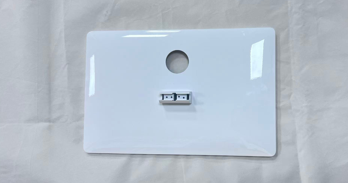 POS Monitor Bottom Housing: ABS+PC Structural Chassis with Grid-Rib Reinforcement for Retail Cash Register Display