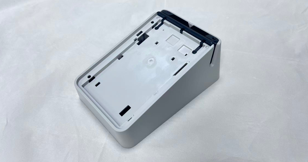 POS Terminal Housing: Two-Shot PC Mold with Insert-Molded Shielding for UK Payment Device