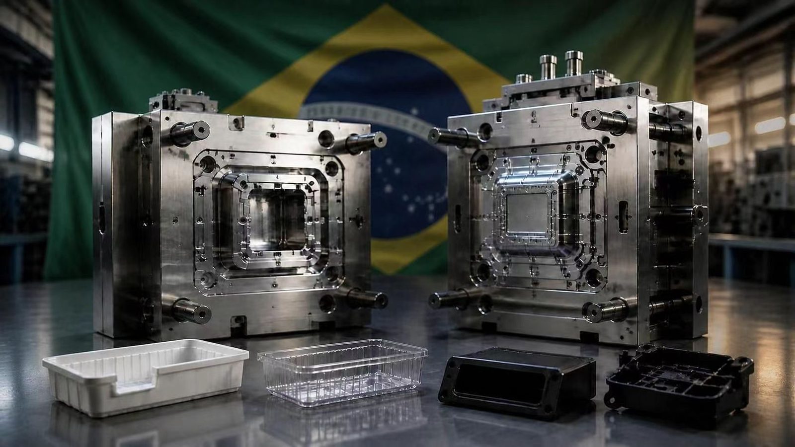 Moldeo por Inyeccion para Compradores Brasileiros — Fabricacao na China, Qualidade Internacional