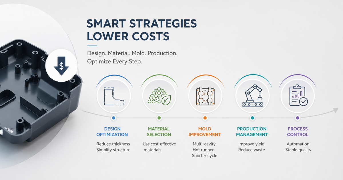 Plastic Part Cost Reduction — Design, Process, and Tooling Strategies That Lower Per-Unit Cost