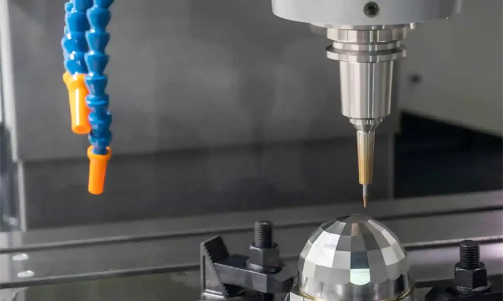 Precision finishing of injection mold parts with CNC milling machine